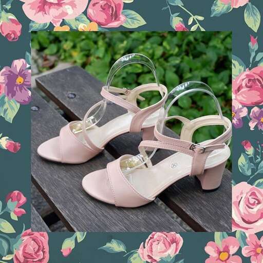a pair of shoes with a floral pattern