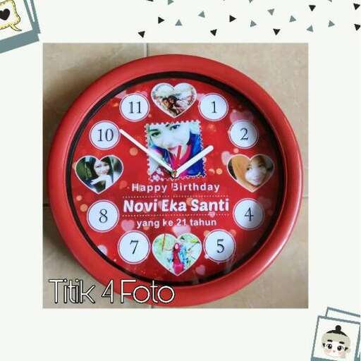 this clock is made from a recycled clock.