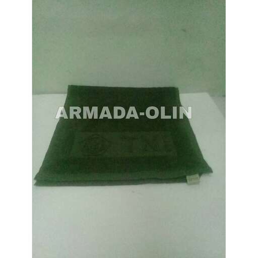 a black mat with the word on it.