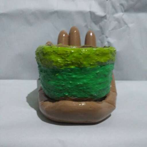 a cake made out of fondant.
