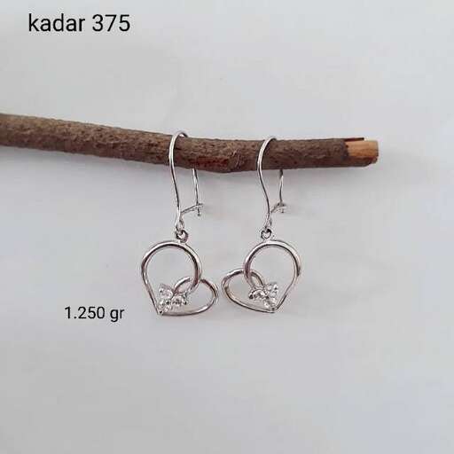earrings made from sterling silver.