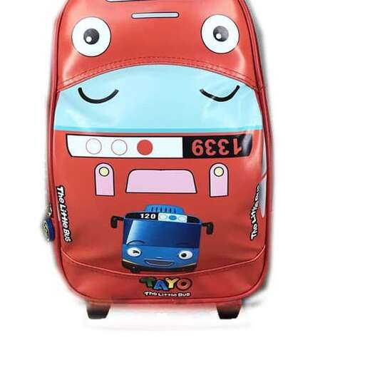 a backpack that is made of a bus.