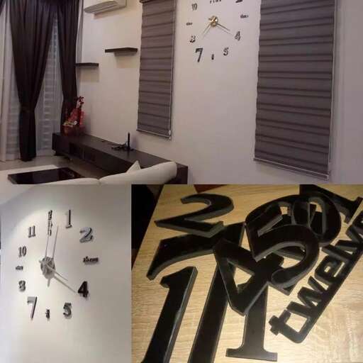 a clock that is on a wall with numbers.