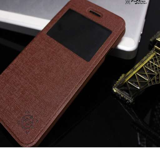 the case is made of leather