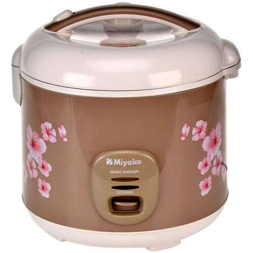 a crock pot with flowers on it.