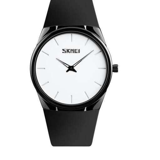 the watch is a minimalist watch that will be worn by the man.