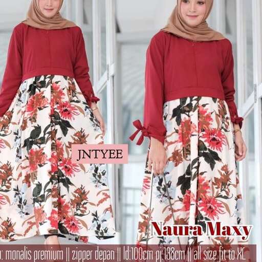 the skirt is made from a pattern.