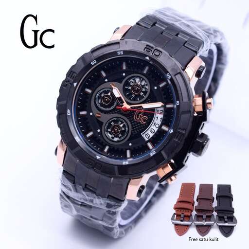 the watch is made of stainless steel and is a very simple design.