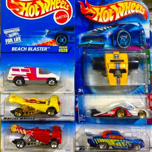 the toys are available in sizes and colors.