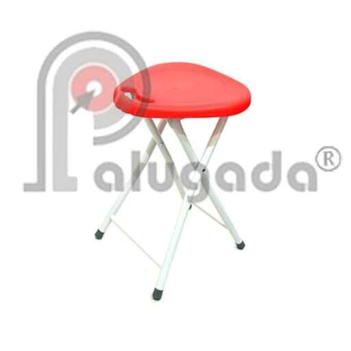 chair with a red cushion
