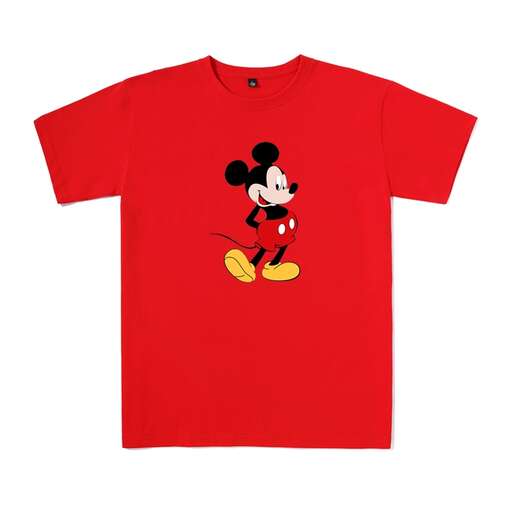 film character on a red shirt