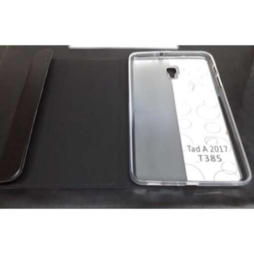 the back of the phone is a very shiny silver case.