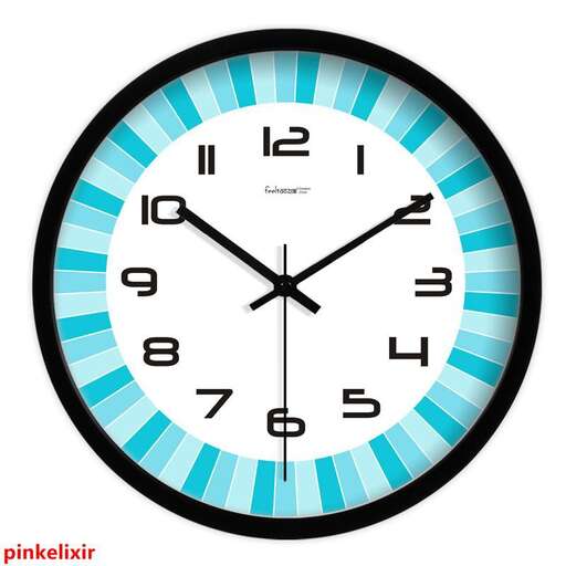 a clock that is on a white background