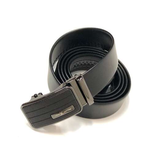 the belt is made of leather and is made from a single piece of fabric.
