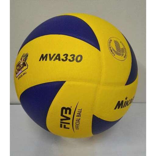 a close up of a volleyball