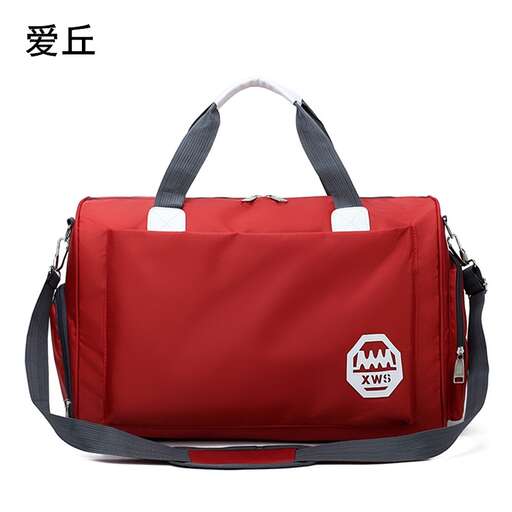 the bag is made of plastic and the bag is made from recycled plastic.