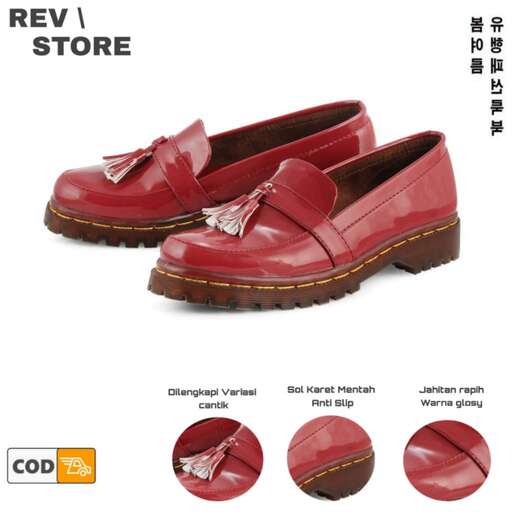 new red leather shoes for the new season