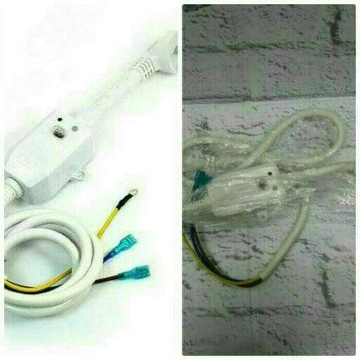 a wire that is attached to a brick wall.