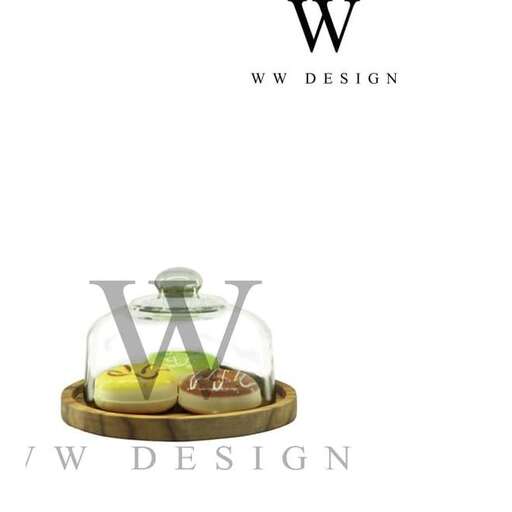 glass jar with a glass dome