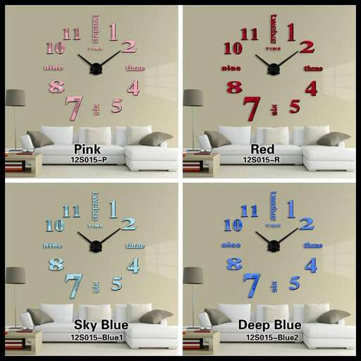 a wall with a clock and a clock on it