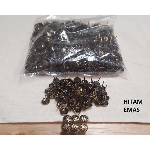 a bag of metal beads