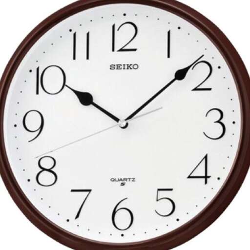 clock with a white face