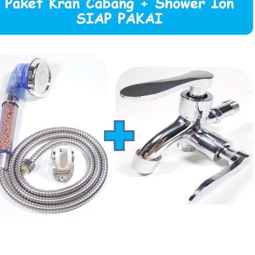 a shower head with a hose