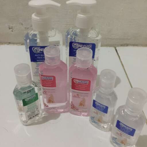 the bottles of soaps are available for purchase.