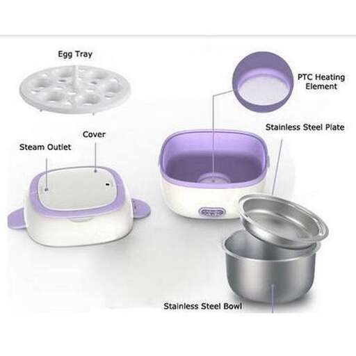 a picture of a purple and white dish.