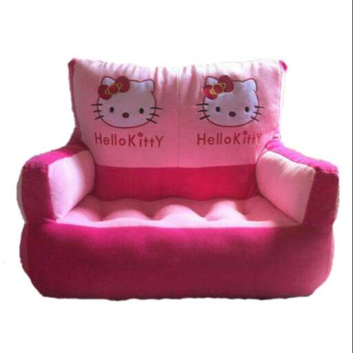 pink sofa in a box