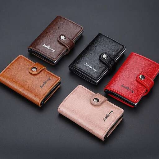 the wallets are made of leather