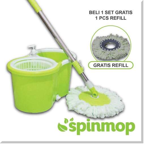 a green bucket with a handle and a handle