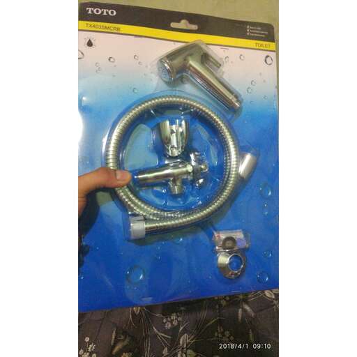 the new faucet in the new box