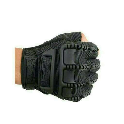 leather glove with a black leather cover