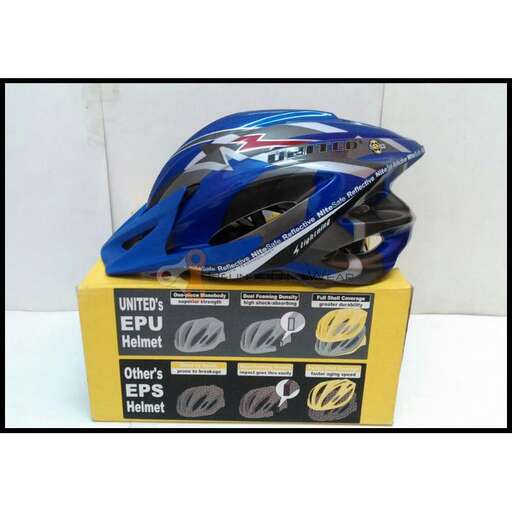 a helmet for the race.