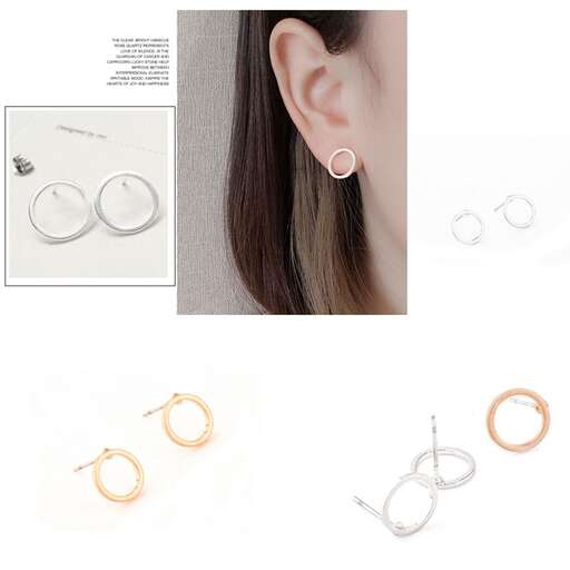 earrings in sterling silver with a pair of earrings