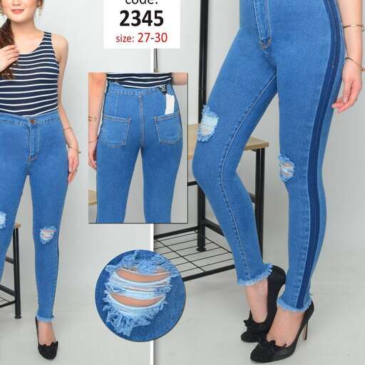 jeans with a striped top