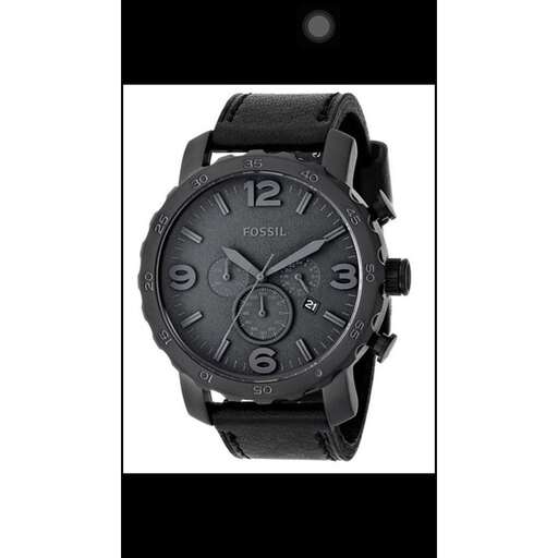 black watch with a white face