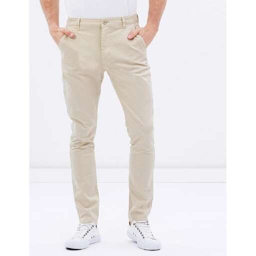 the men's pants are made from % cotton.
