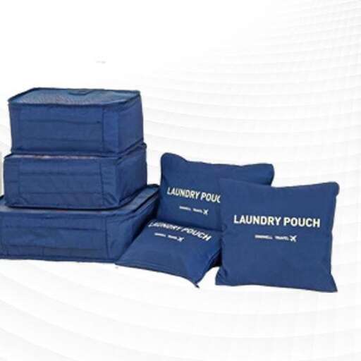 a set of blue pillows