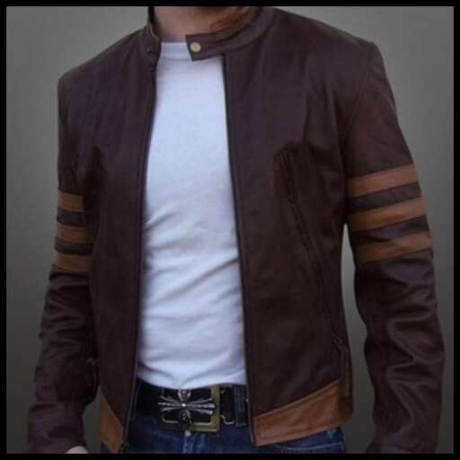leather jacket with a zipper