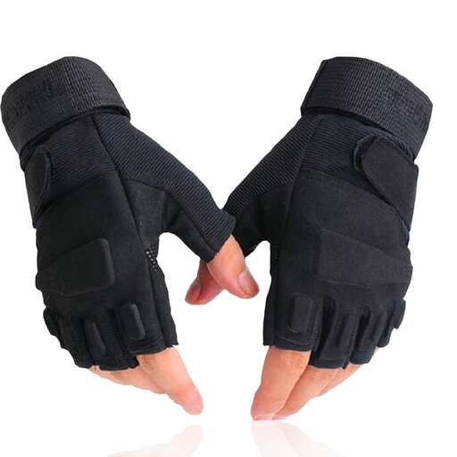 black gloves isolated on a white background