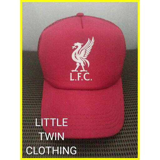 a red hat with a logo on it.