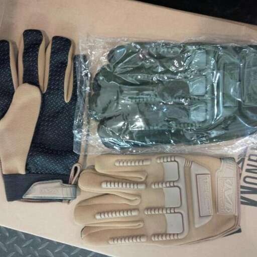 the gloves are made from plastic.