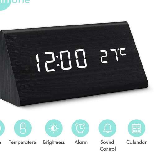 a digital clock with a digital screen and a digital clock.
