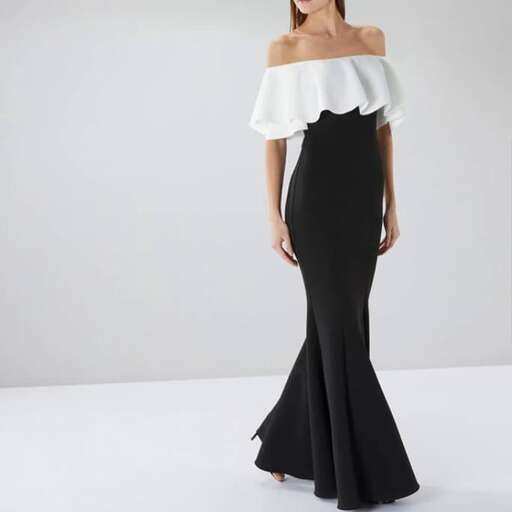 off the shoulder black off the shoulder dress