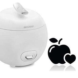 apple and apple logo on white background