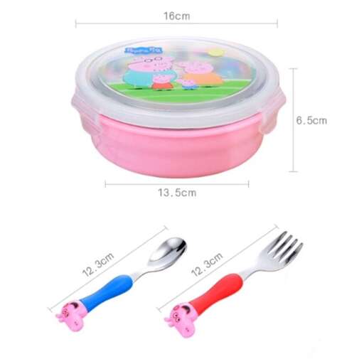 plastic container with a plastic lid and a fork
