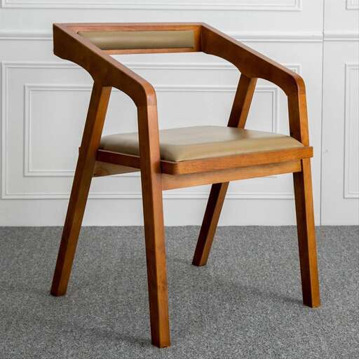 the chair is made from a single piece of wood.