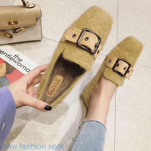 a pair of sandals with a pair of shoes.